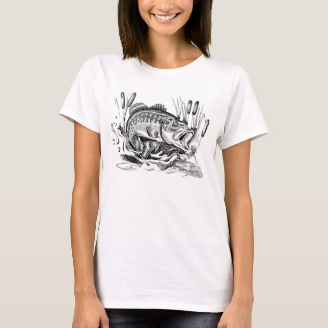 T-shirt Largemouth Bass (Frente)
