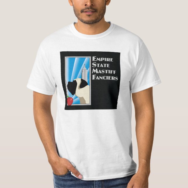 T-shirt largo do logotipo de ESMF (Frente)