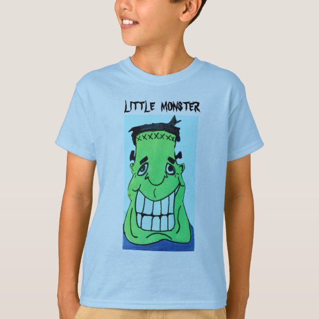 T-SHIRT LÁTEIS DO MONSTRO FRANKENSTEIN (Frente)