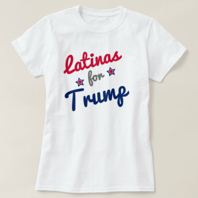 T-shirt Latinas para o trunfo 2016 (Frente do Design)