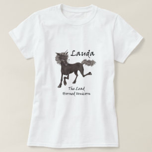 T-shirt Lauda, A Camiseta-Tee-Shirt Do Unicórnio Chifre