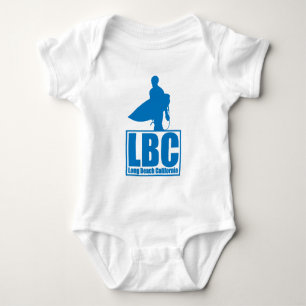 T-shirt LBC - Long Beach Califórnia - surf - azul