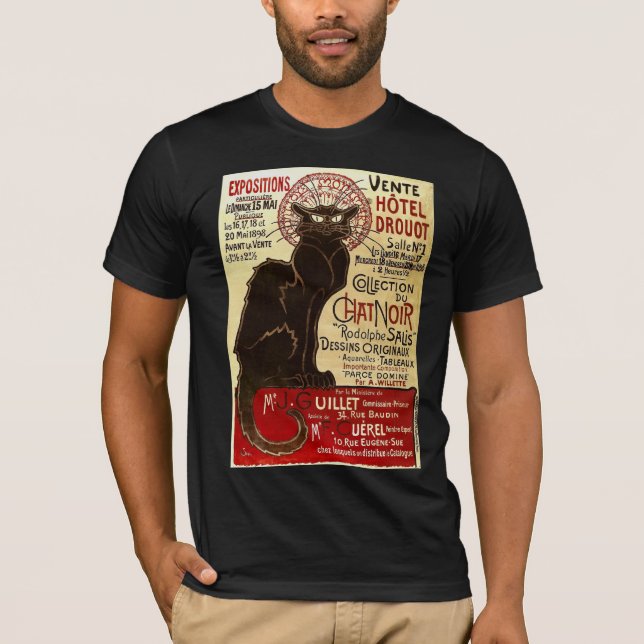 T-shirt Le Chat Noir, Vente Hôtel Drouot Fine (Frente)
