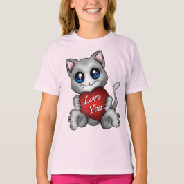 T-shirt Le chaton t'aime