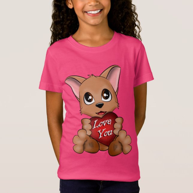 T-Shirt Le chiot t'aime (Frente)