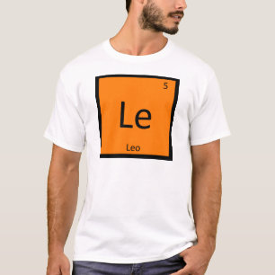 T-shirt Le - Leão Signo de Leão Zodiac Química Tabela Peri