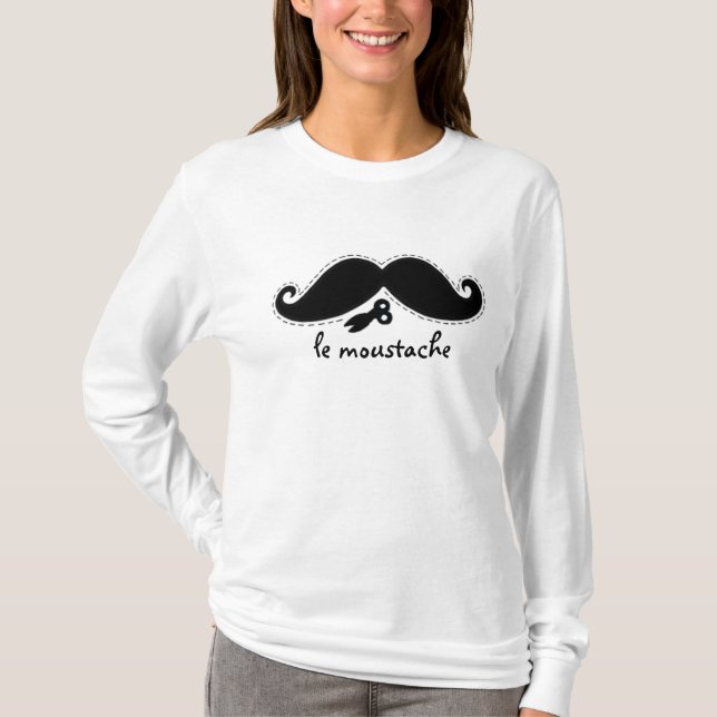 T-shirt Le Moustache Deux (Frente)