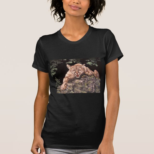 T-shirt Leão-da-montanha Americano (Frente)