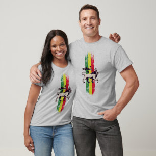 T-shirt Leão do rei da reggae