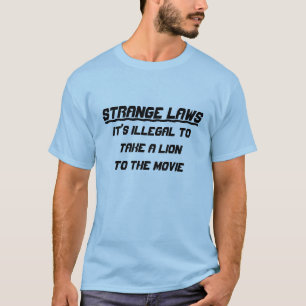 T-shirt Leão estranho das leis no filme