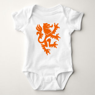 T-shirt Leão Heráldico 01 - Laranja