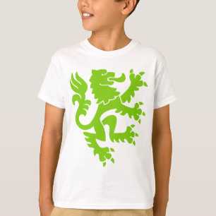 T-shirt Leão heráldico 01 - verde de Marciano