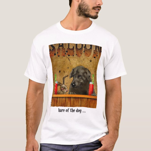 T-shirt Lebre do cão (Frente)