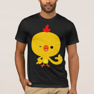 T-shirt legal bonito da galinha dos desenhos