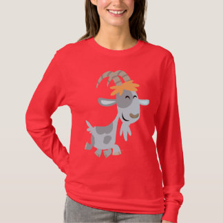 T-shirt legal bonito das mulheres da cabra dos