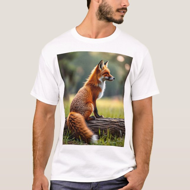 t-shirt legal com design de raposa original (Frente)