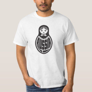 T-shirt legal da boneca de Matryoshka do russo