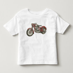 T-shirt legal da criança com o velomotor retro