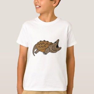 T-shirt legal da tartaruga de agarramento do