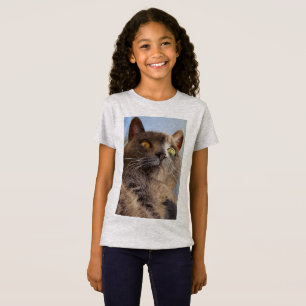 T-shirt legal das meninas do gatinho