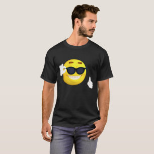 T-shirt LEGAL de EMOJI, com óculos de sol