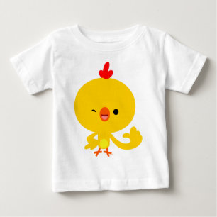 T-Shirt Legal de Frango de Cartoon Bonito