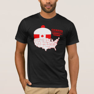 T-shirt legal de Tuque de Canadá América