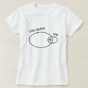 T-shirt legal do PhD (cor clara)