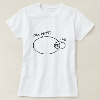 T-shirt legal do PhD (cor clara)