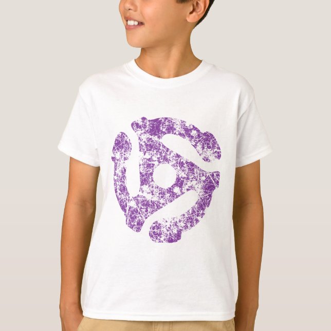 T-shirt LEGAL Grunge 45 espaçador DJ (Frente)