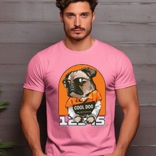 T-Shirt Legal Negro Laranja Ilustrado