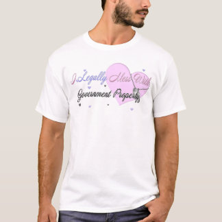 T-shirt Legalmente confusão com propriedade de governo