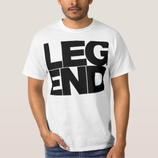 T-shirt Legenda (texto preto)