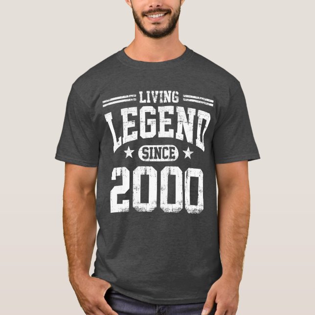T-shirt Legenda viva desde 2000 (Frente)