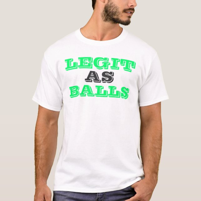 T-shirt Legit como bolas (Frente)