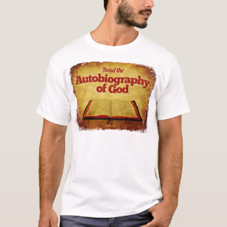 T-shirt Leia a autobiografia do deus