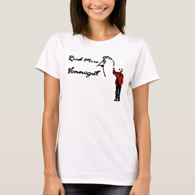 T-SHIRT LEIA MAIS VONNEGUT (Frente)