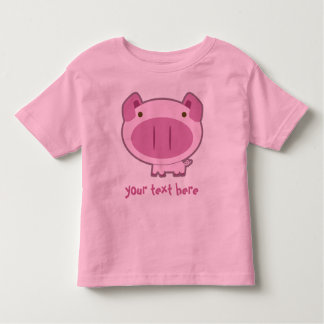T-shirt LEITÃO COR-DE-ROSA BONITO para MIÚDOS
