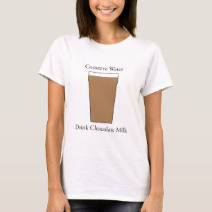 T-shirt Leite de chocolate da bebida da água de Concerve