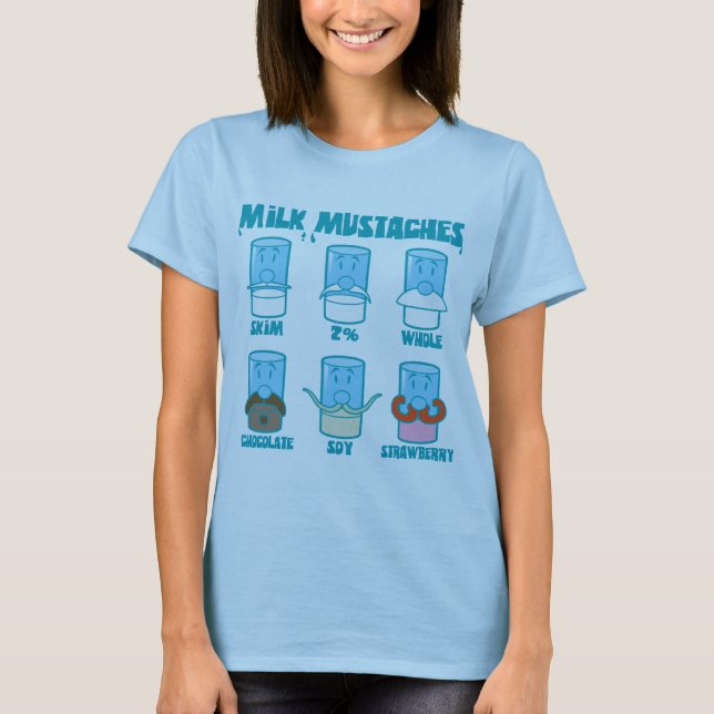 T-shirt Leite Mustaches (Frente)