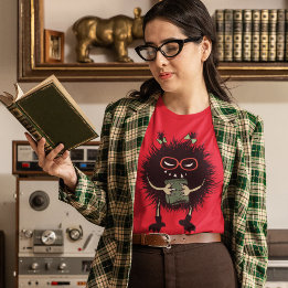 T-shirt Leitura do Nerd Mau de Livro de Caracteres do Love