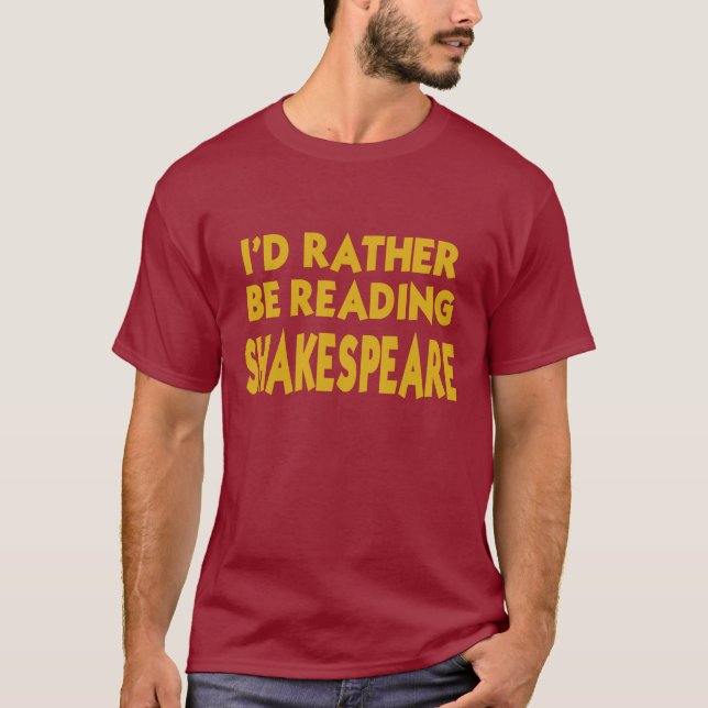T-shirt Leitura Shakespeare (Frente)