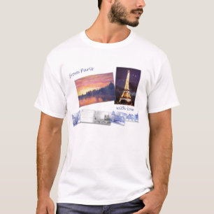 T-SHIRT LEMBRANÇA DE PARIS DA TORRE EIFFEL
