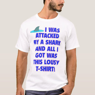 T-shirt Lembrança do ataque do tubarão