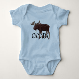 T-shirt Lembranças de Canadá do bebê dos Rompers do beb