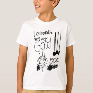 T-shirt LEmoNadE FOr SalE - sinal desenhado manualmente pa