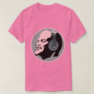 T-shirt LENINA DE TINTA URBANA pop COM FONES DE OUVIDO DJ