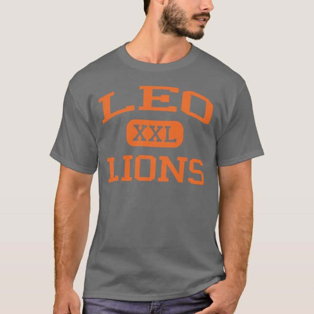 T-shirt Leo - leões - segundo grau de Leo - Chicago (Frente)