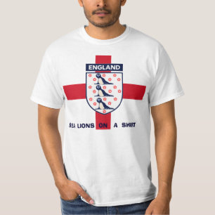 T-SHIRT LEÕES DE MAR DE INGLATERRA EM UM TSHIRT. DA CAMIS