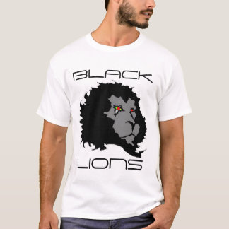 T-SHIRT LEÕES PRETOS